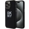 DKNY DKHCP15XSMCBSK iPhone 15 Pro Max 6.7  czarny/black hardcase Liquid Silicone Metal Logo